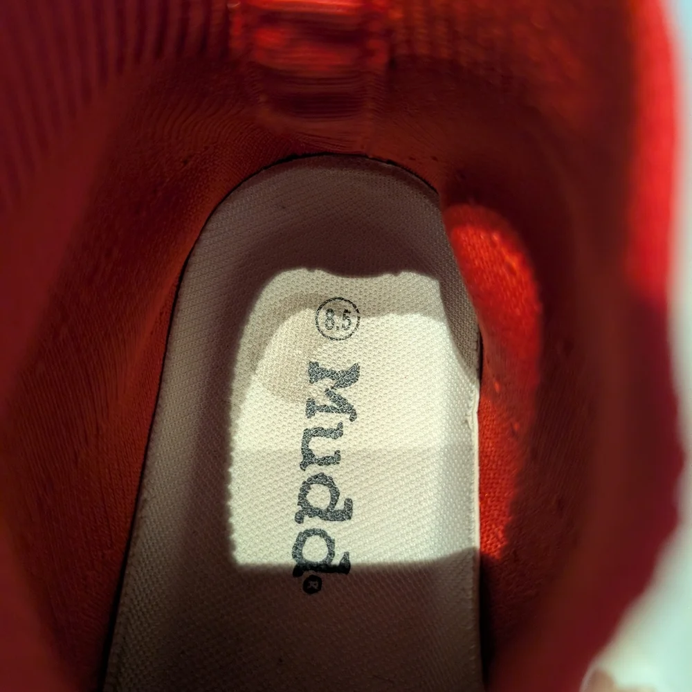 Mudd Red Sock-Style‎ Sneakers with Knit Upper Sz. 8.5